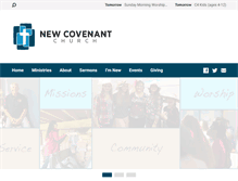 Tablet Screenshot of newcovenantmb.com